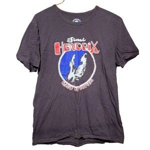 Jimi Hendrix Band Of Gypsys Black Band T-Shirt Size Medium Retro 60's
